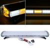 96LED Strobe Light Bar, Bright Emergency Warning Beacon, 12V-24V Universal Vehicle Roof Mount W/ Horn Switch for Trucks, SUVs