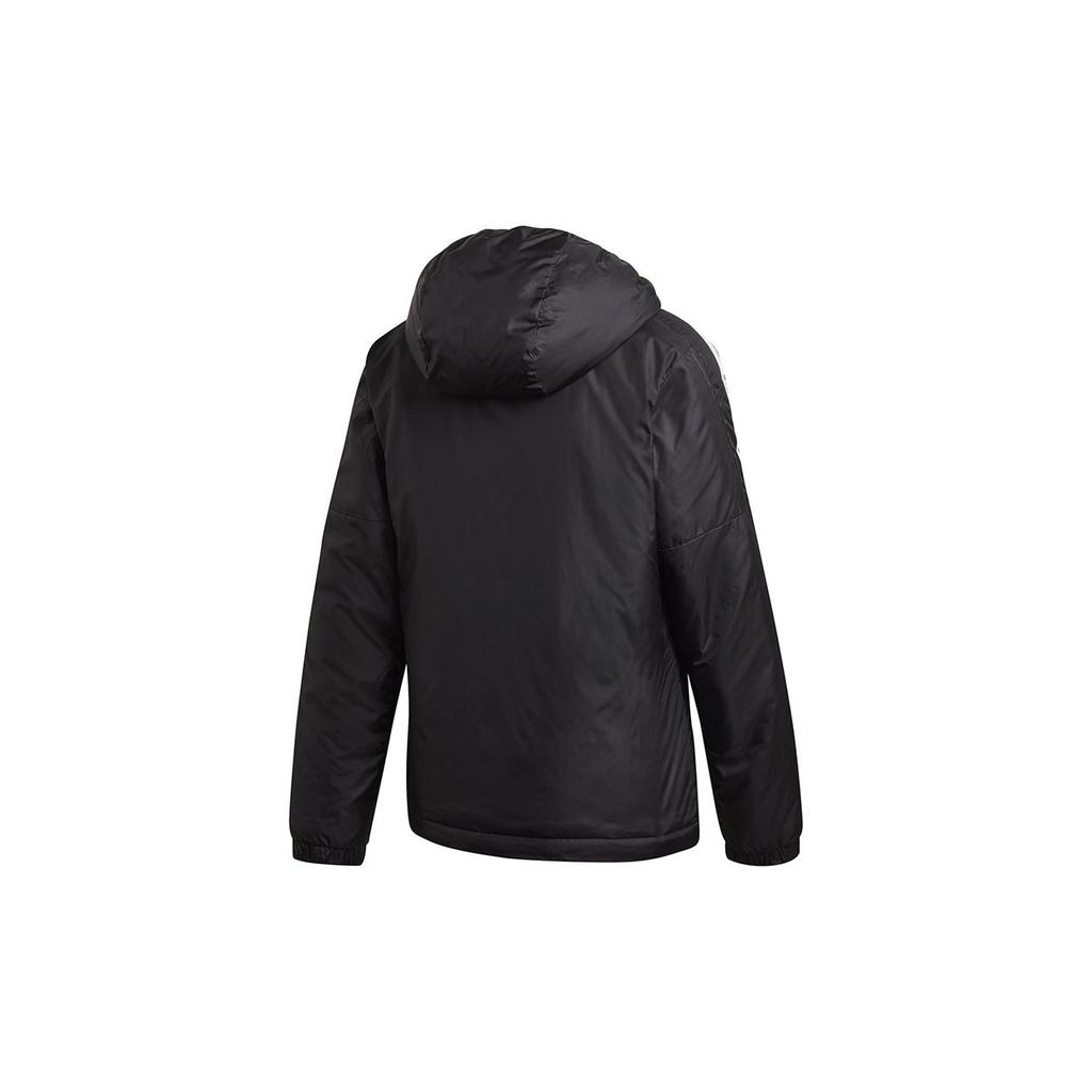 Adidas Essentials Outdoor Casual Sports Hooded Warm Cotton Jacket Winter Women Jacket Black GH4598