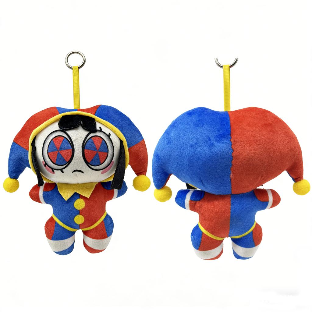 New Model Magical Digital Circus Clown Plush Doll Pendant
