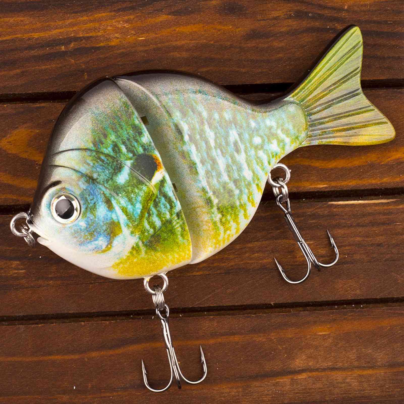 

Minnow Fishing Lures Hard Plastic Two section Jointed Fishing Lures 9cm 34.5g Sinking Bluegill Swimbait Glide Bait