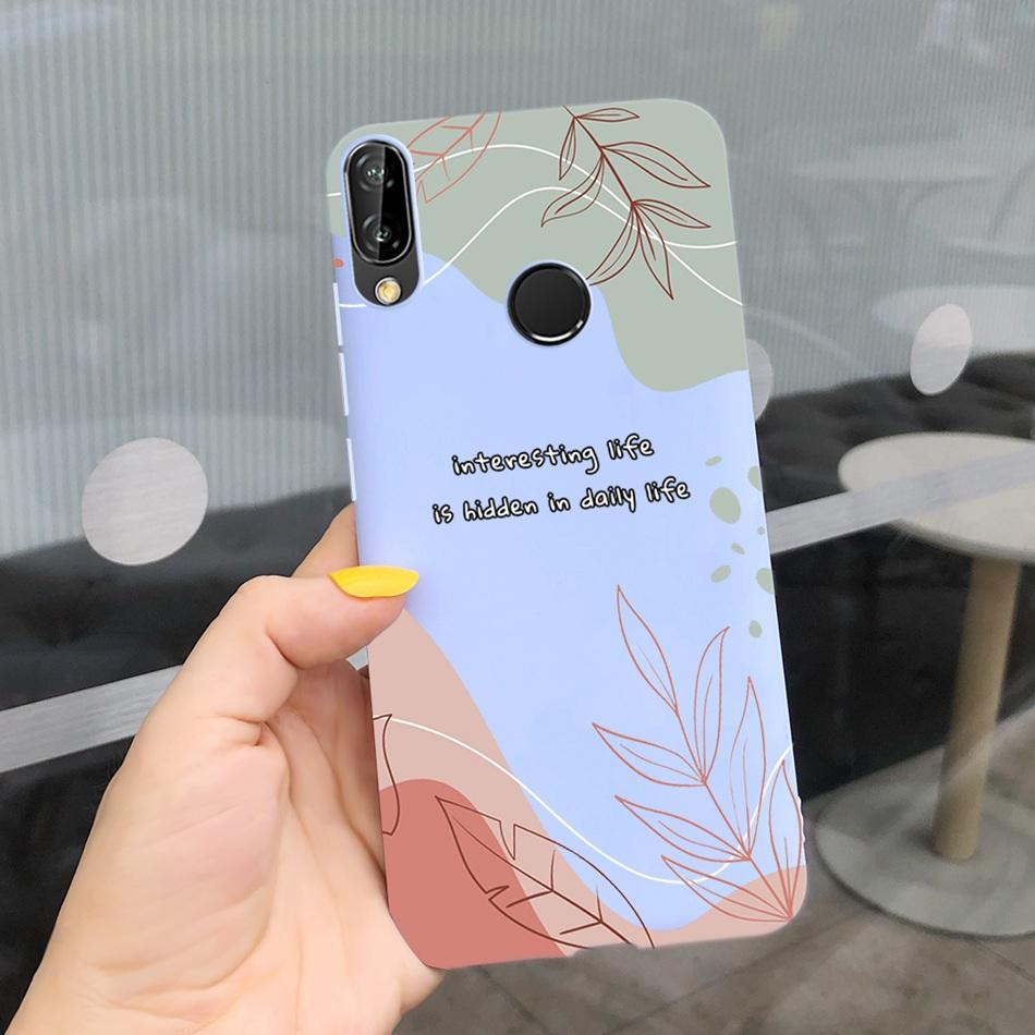 For Huawei P20 Lite Case Nova 3e ANE-LX1 ANE-LX2 Cute Cartoon Candy Color Silicone Phone Cases For Huawei P20lite Soft TPU Cover