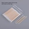 100Pcs Chlorine-Free Double-end Wood Cotton Swab  Eyelash Extension Glue Removing Tools