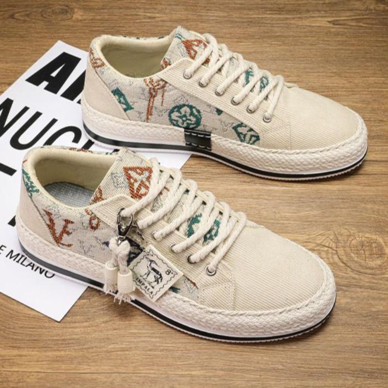 Casual Shoes for Men Flat Summer Sneakers Canvas Man Shoe Espadrilles Elegant Breathable Luxury Sale Designer Shipping Free On