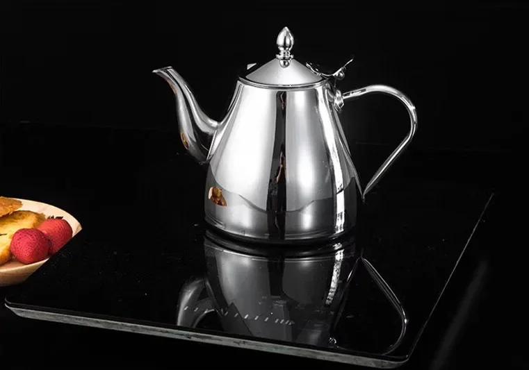 Stainless Steel Kettle Tea Pot For Induction With Filter With  Seven Teapot With Tea-Egged  Tea Kettle Tea Pot