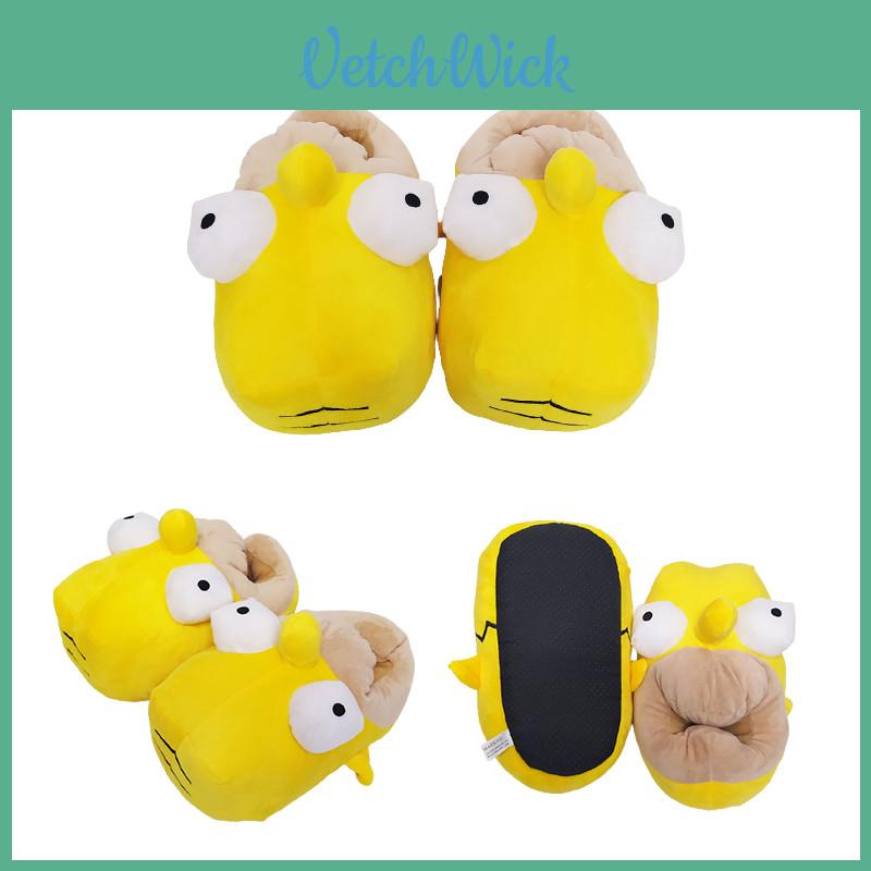 Simpson 3d Plush Slippers Warm Comfy And Cozy Winter Indoor Shoes