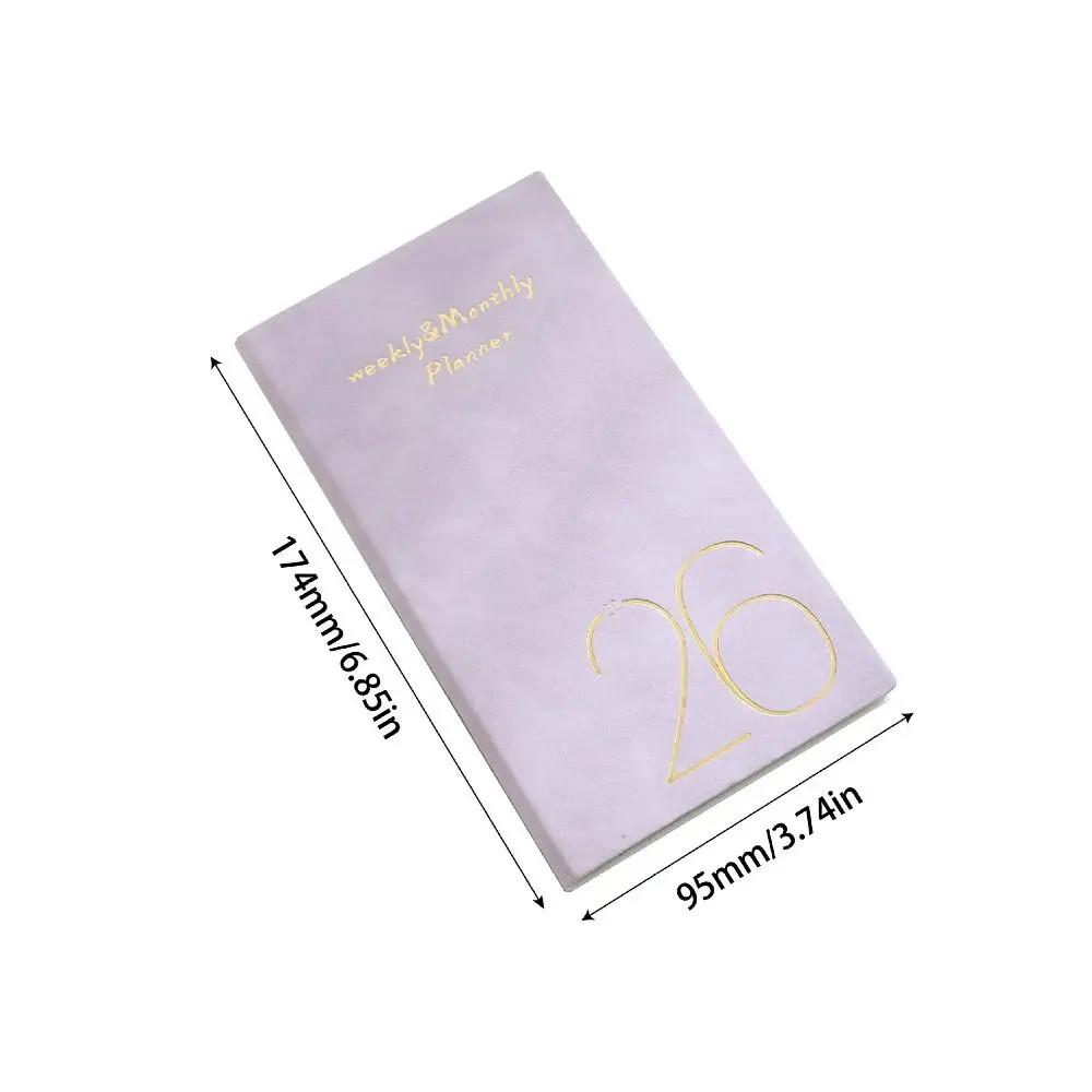 Mini A6 2026 Agenda Book To Do List with Calendar Daily Weekly Planner Pocket Diary Book School Office