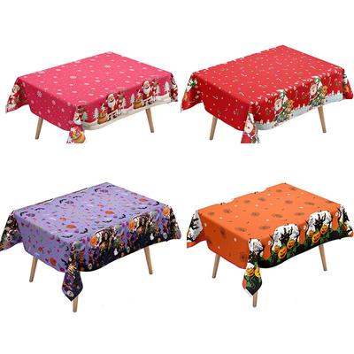 Halloween Horror Tablecloth: Disposable Dining Decoration for Parties