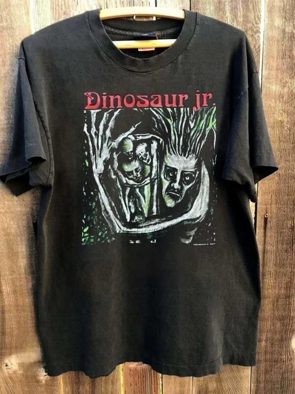 Dinosaur Jr kapela 90. léta Remake Černé tričko vzácný design vtg Muži Ženy S-5XL Unisex tričko