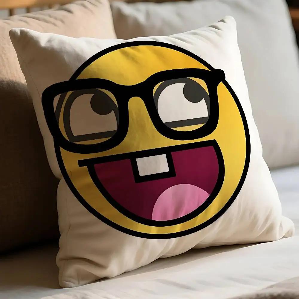 Lustiger E-Epic Face Kissenbezug Kissen zum Beziehen Heimdekoartikel Wohnzimmerdekoration Kissenbezüge