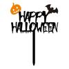 10pcs Multifunction Halloween Cupcake Toppers Reusable Halloween Cake Plug-in  Decoration
