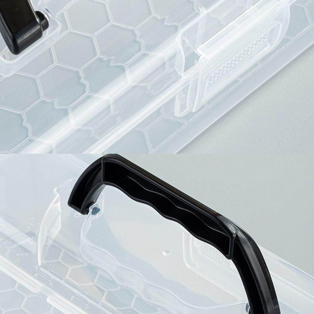 with Handle Painting Brush Case Plastic Calligraphy Toolbox  Stationery Storage