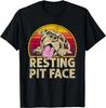 Dog Pitbull Resting Pit Face Funny Gift For Pitbull Lovers T Shirt