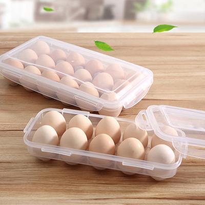 10/18/34 Grids Egg Storage Box With Lid Refrigerator Egg Box Egg Storage Box