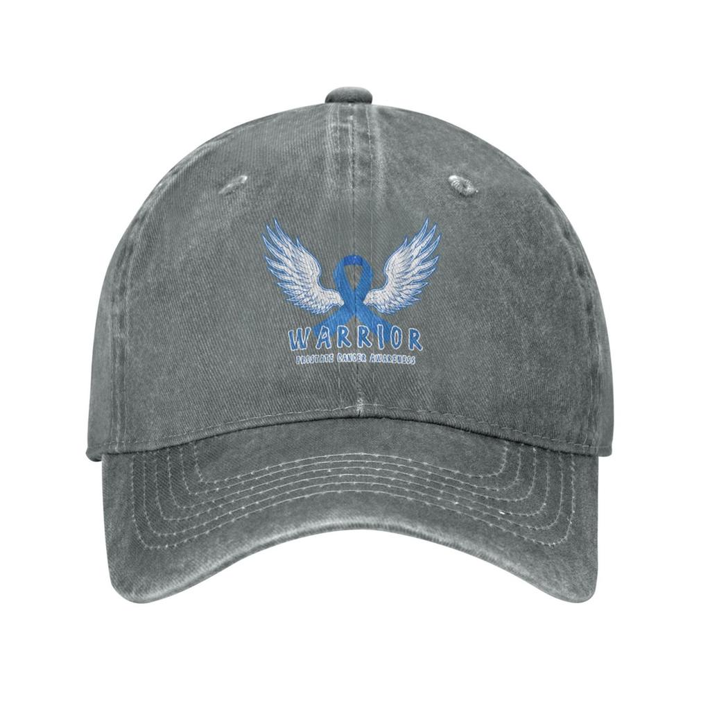 Warrior Prostate Cancer Awareness Hat Unisex Baseball Cap CottonFits Men Women Washed Denim Adjustable Dad Hat