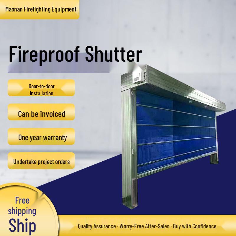Custom Size Fire-Resistant Steel Roller Shutter Door for Shopping Malls and Parking Spaces No