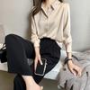 Fashion Blouses Shirts Long Sleeve Turn Down Collar Office Lady Chiffon Blouse Shirt Women Tops J751