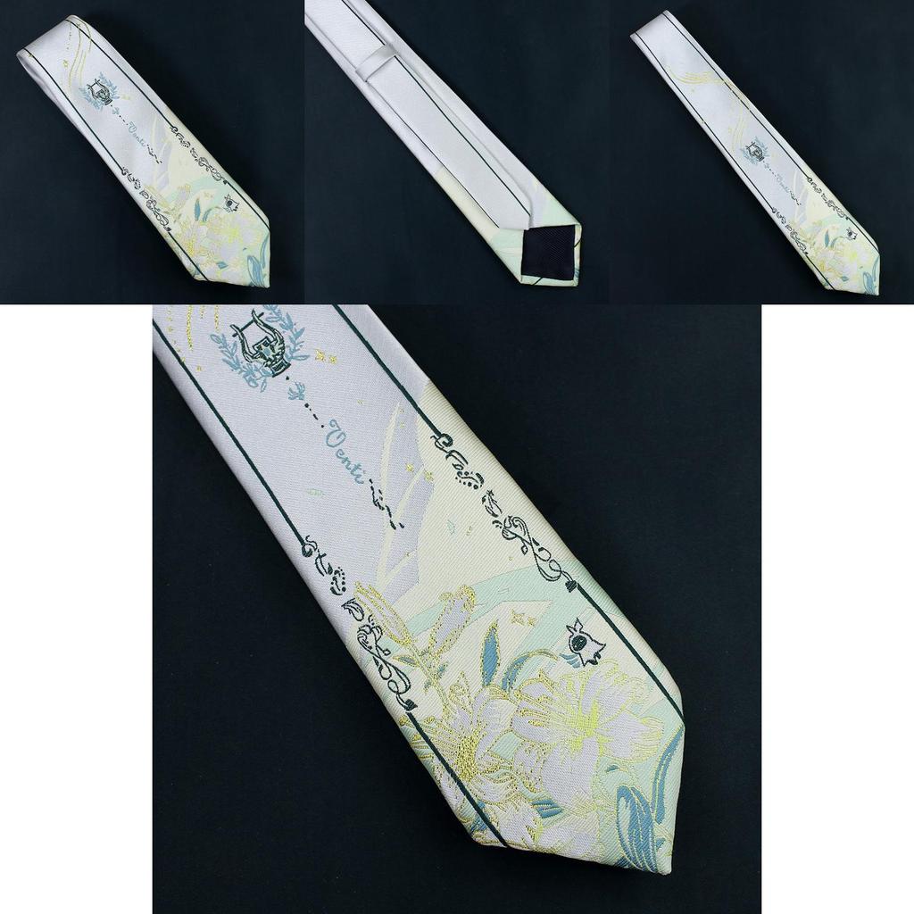 Original Game Genshin Impact Bard Windy Necktie Anime Style Necktie For Jkdk School Fashion