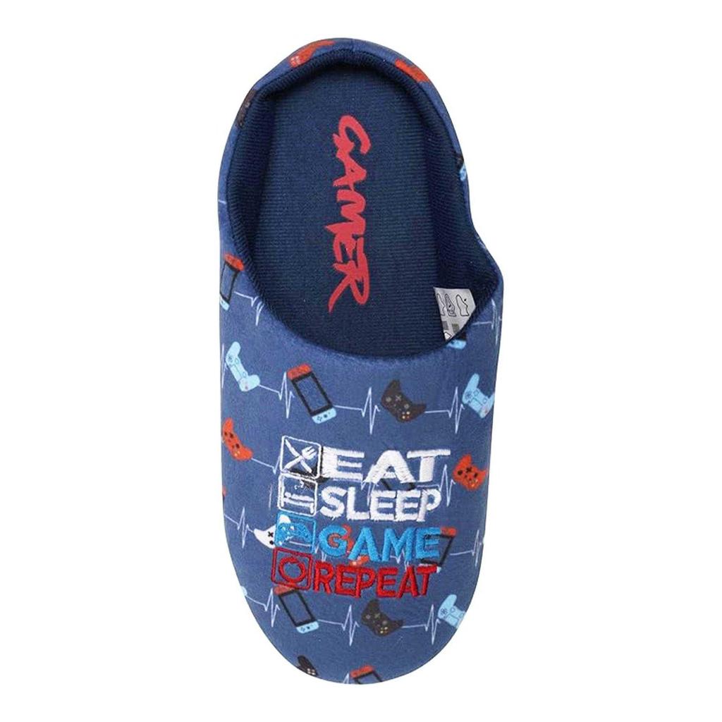 Floso Childrens/Kids Gamer Game Controller Mule Slippers