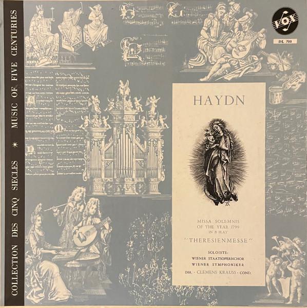

LP Record CLEMENS KRAUSS , ANNY FELBERMAYER , - Haydn Missa Solemnis Of The Year 17 DL700 VOX 1961 US Classical Used