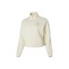 Women's Solid Color Warm Fleece-Lined Thickened Stand Collar Sweatshirt