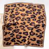 Scarf 70 Cm Leopard Print Scarf for Women Imitation Silk Scarf Fashionable & Versatile Head Wear Clothing Neckerchief