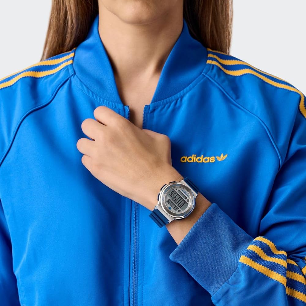 adidas Originals Watch Unisex Watch, Adidas Expression Three AOFH25508, Quartz Movement, 10 ATM Water Resistance, Mineral Glass, Silver Dial, Stainles