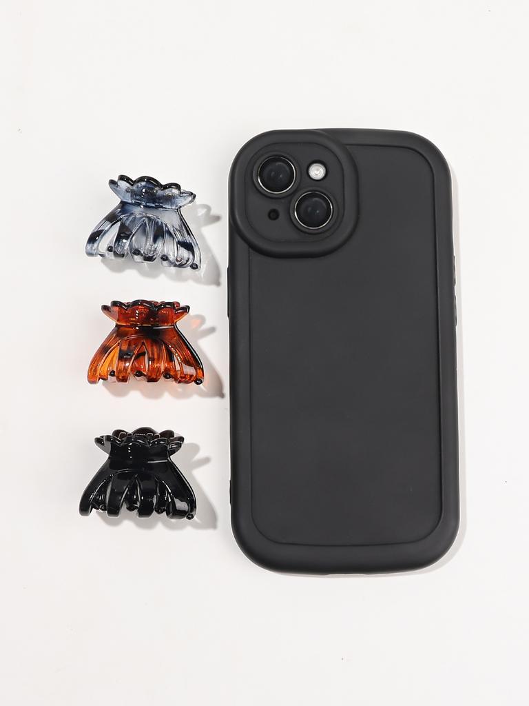 6 Pcs French Butterfly Hair Claw Clips,Small Leopard Hair Barrettes,Tortoise Bow Jaw Clips,Hair Accessory for Women Girls