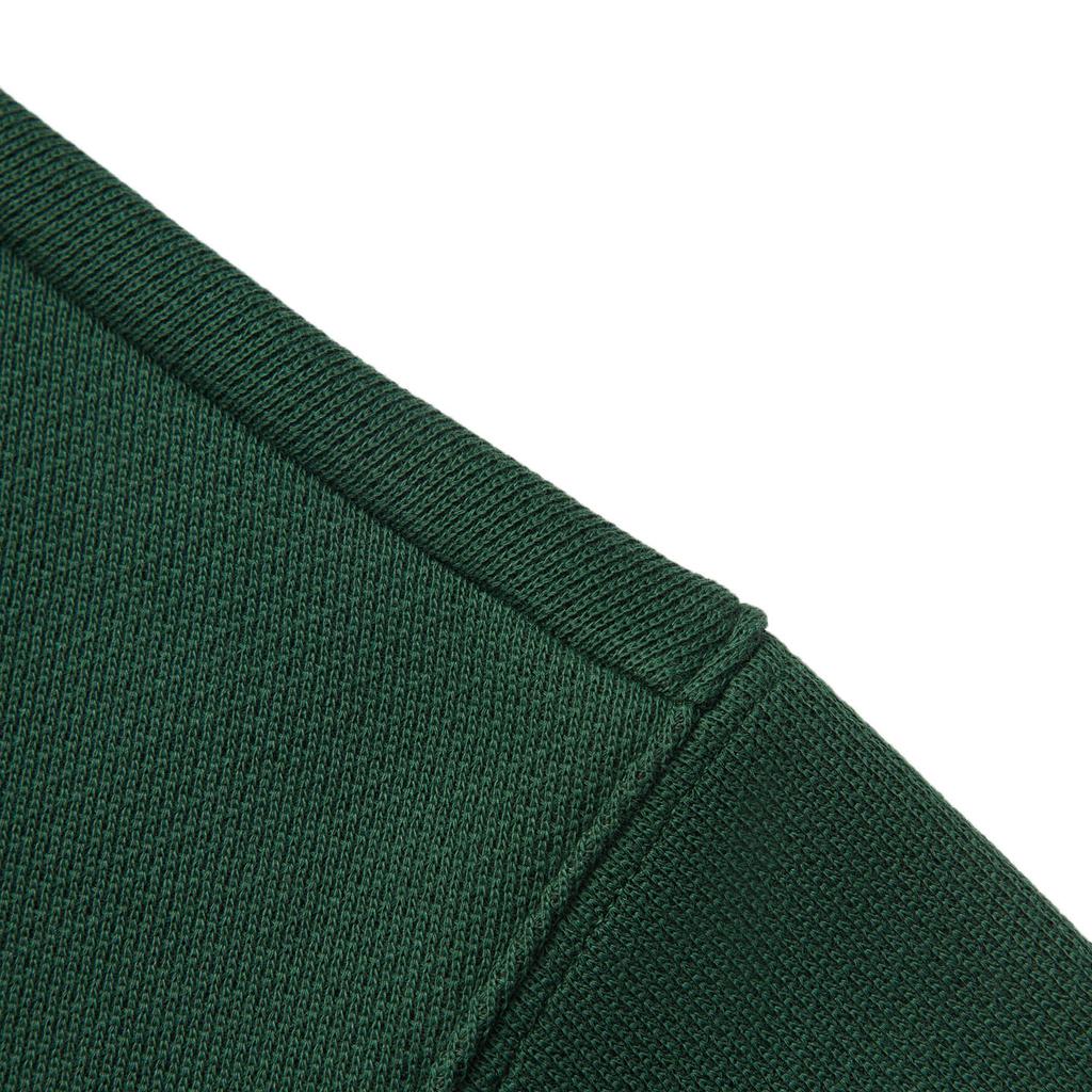 Li Ning Sports Lifestyle Series Letter Print Pullover Warm Casual Long Sleeve Crewneck Fleece Sweatshirt Unisex Sweatshirt Maple-Green AWDU925-16