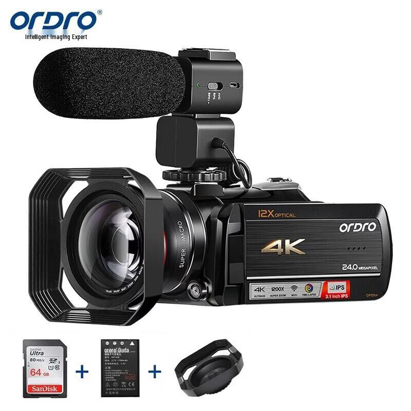 

ORDRO AC5 4K UHD Digital Camcorder for Vlogging & Live Streaming (CN version)