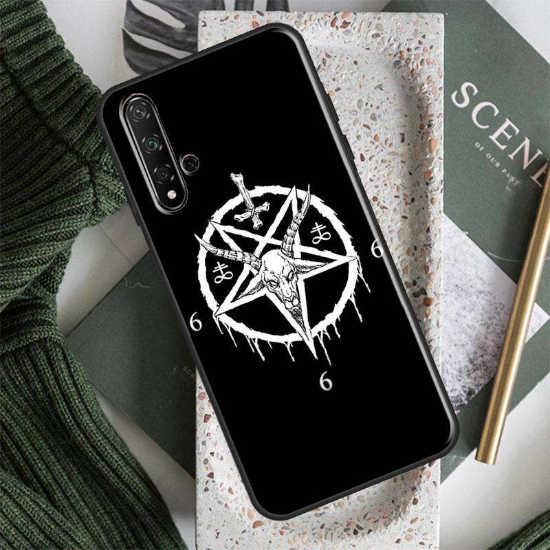 Pentagram 666 Demonic For Huawei Nova 7i 8i 11i 12i 12s 9 10 SE Y91 Y90 Y60 Y70 Y72 Y61 P30 P40 Lite P60 Pro Case
