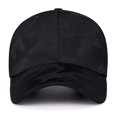 GUN FREAK Men's Camouflage Cap, Military, Airsoft, Tactical, Baseball, Camouflage (Black)