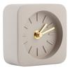 GEEKCOOK Simple Square Cement Desk Clock for Office Home Living Room Household DecorBrown