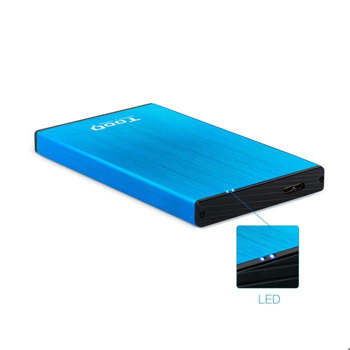 Pouzdro pro pevný disk - TooQ - TQE-2527 - 2,5" - USB 3.0 - Modré