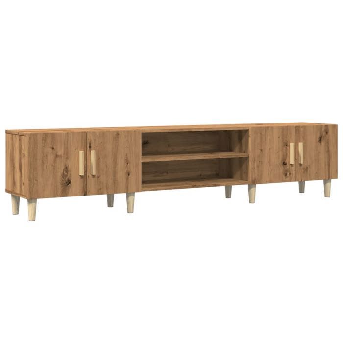 VidaXL TV Stand Artisan Oak 180x31.5x40 Cm Engineered Wood, TV Stand, TV Cabinet, Media Cabinet, TV Bench, 857142