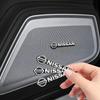 2025 Hot 2/4pcs Car Accessories Auto Audio Aluminum Speaker Stereo Stickers For Nissan Qashqai Tiida J10 J11 2019 Styling Access