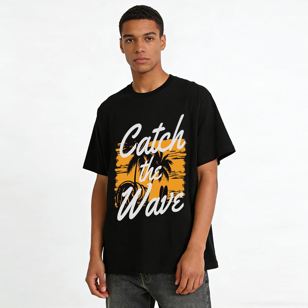 Catch the WaveT Pure cotton T-shirt