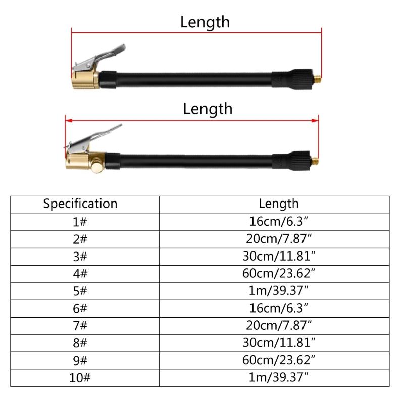 Reifenfüllschlauch, Reifenfüllschlauch, Reifenfüller-Verlängerungsrohr, Reifen-Schnellfüllfutteradapter, universell