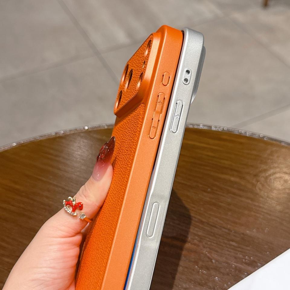 Süßes Leder Handyhülle Für Für Iphone 17 Air 13 14 1 16 17 Pro Max 16Pro 17Pro Offiziell Großes Fenster Stoßfest Schutzhülle