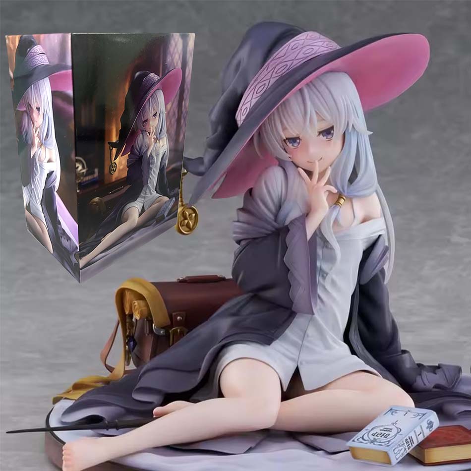 Nowe Anime Wędrująca Wiedźma: Podróż Elainy 20cm Elaina Figurka Akcji z PVC Model Zabawki na Urodziny dla Dzieci
