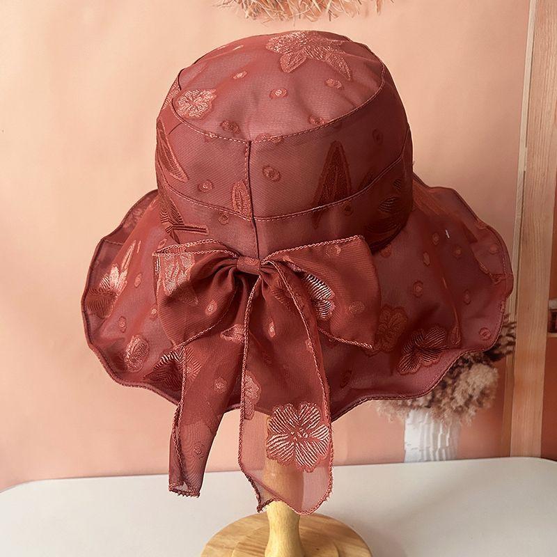 Fisherman's Hat Women's Summer Travel Thin Organza Sun Hat Fashionable Women's Sun Hat Women's Grass Hat