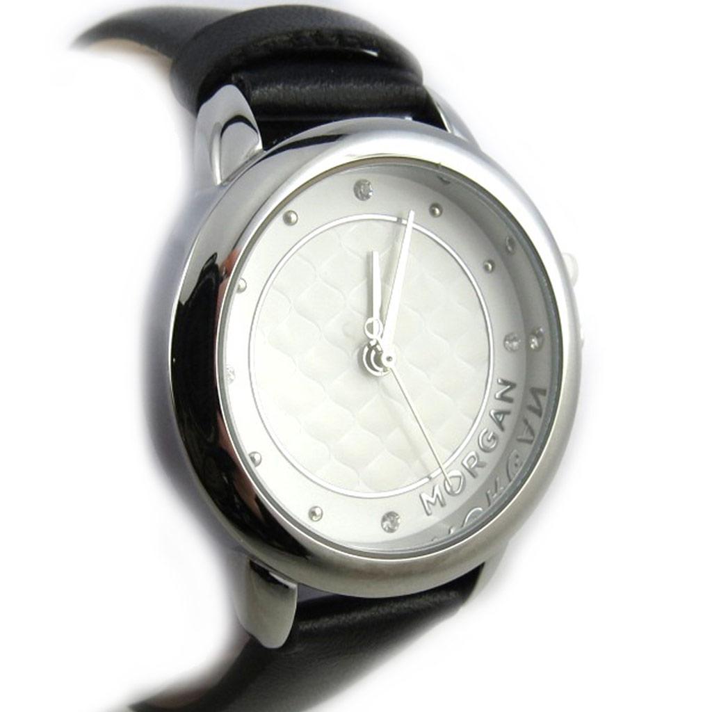 Morgan [N2372] - 'Morgan' Designer Watch White Black