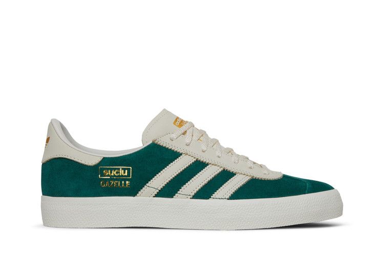 Scarpe da Ginnastica da Uomo adidas Gazelle ADV Mark Suciu Verde Collegiate/Bianco Gesso/Bianco Gesso