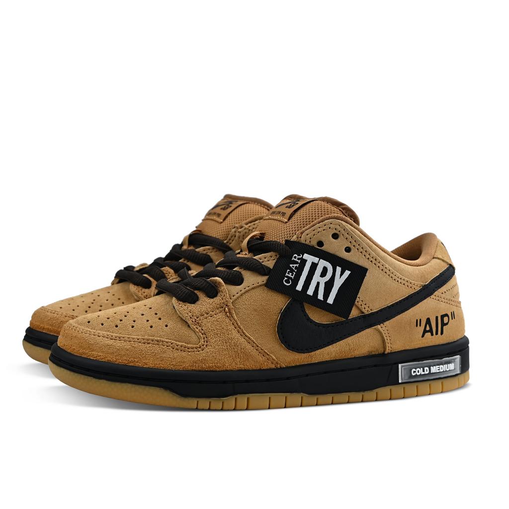 Nike Zapatillas de Skate Dunk SB Resistentes a la Abrasión de Caña Baja Unisex Marrón Negro BQ6817-204(Equipo1149-)