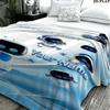 1PC ASTRO BOT Custom Name Patterned Flannel Blanket Suitable For All Seasons for Home Decor Warmth and Comfort Gifts Holiday Present