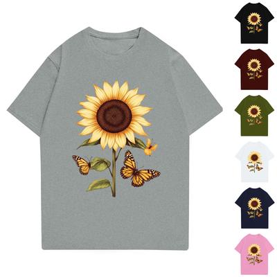 Camiseta infantil estampada gola redonda manga curta