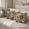 2D Floral Patterned Cushion Covers For Cozy Decor Pattern Cushion Cover Suitable For Sofa Bedroom Car Pillow Cover