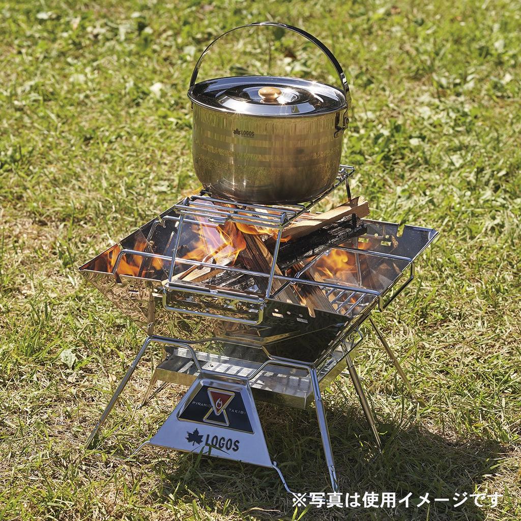 LOGOS Fire Rack L 81064172 Camping Outdoor Folding Can be placed directly