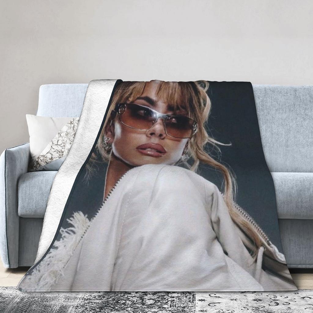 Comfortable Singer TINI STOESSEL Futtura Album Blanket Merch Room Decorative Throw Blankets Lightweight Flannel for Car
