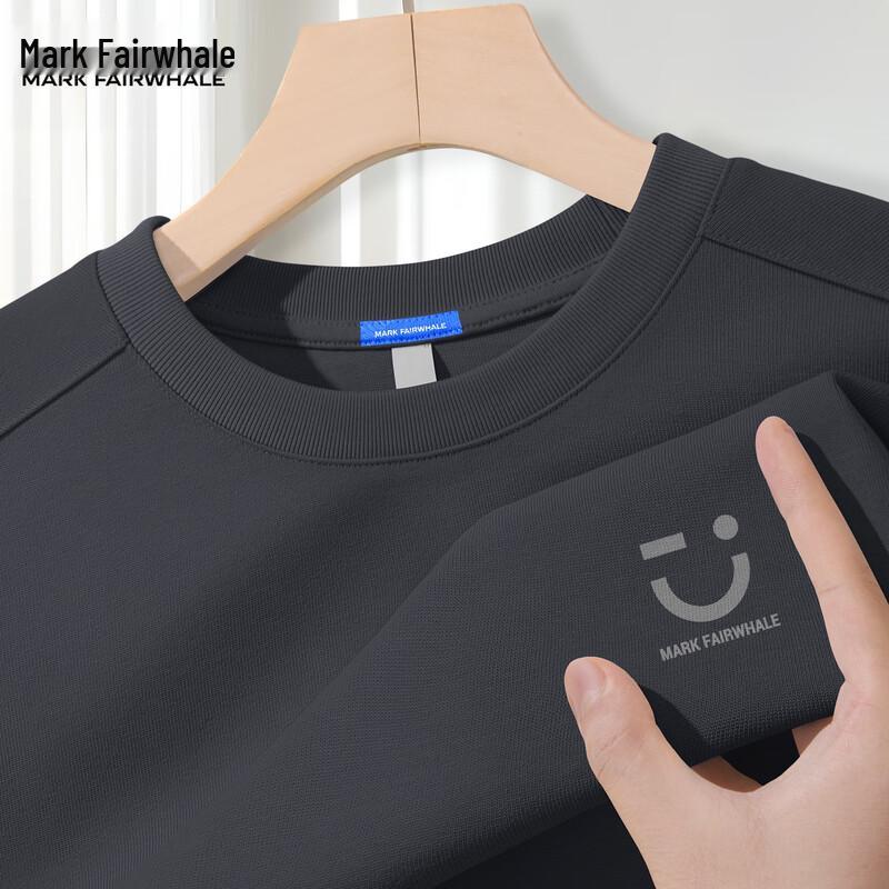 Mark Hua Fei Men s 2025 Smile Graphic Long-Sleeve T-Shirt L