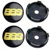 4 Stück 60mm BBS Logo Emblem Plakette Auto Radnabendeckel Räder Radkappen Auto Nabenfelgenabdeckung Ersatz Auto Zubehör